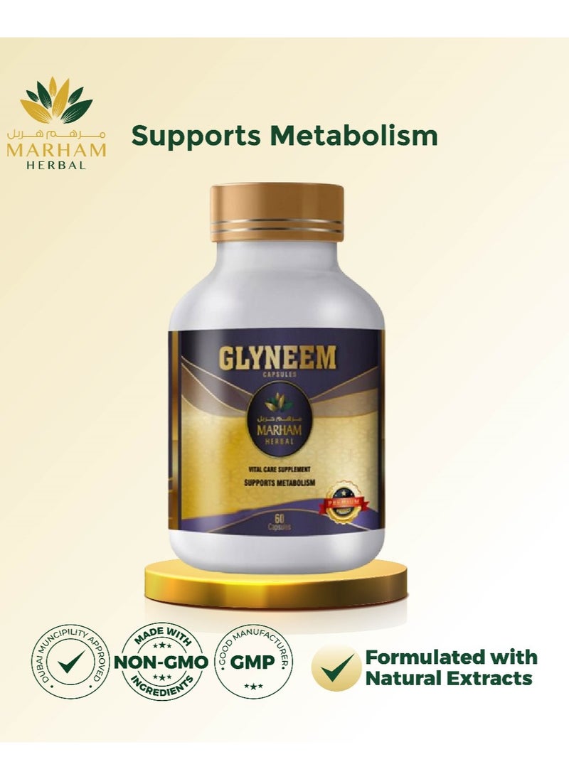 Glyneem Capsule: Vital Care Supplement to Supports Metabolism & Diabetic Support Formula | 60 Tablets - pzsku/ZA6B2FD55DE758C855C33Z/45/_/1727888078/0e429e2b-7ad3-46e1-a5c8-132950cc6c9f