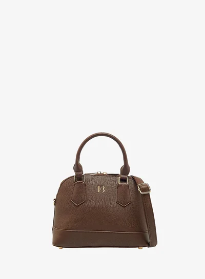 Flora Bella By Shoexpress Textured Tote Bag with Detachable Strap and Zip Closure