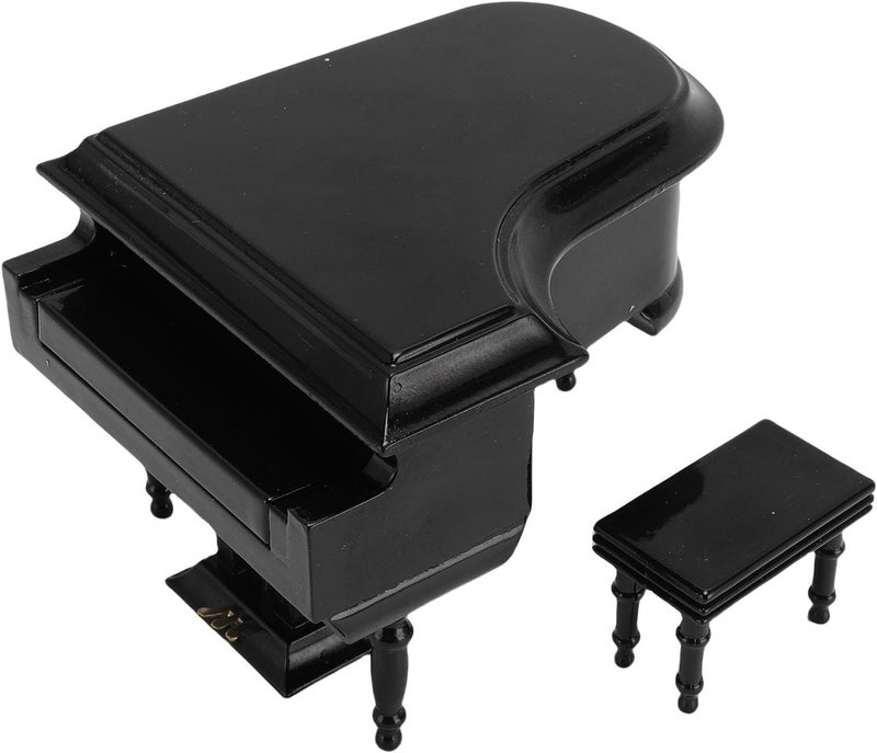 Exquisite Miniature Wooden Piano Model, Desk - Sized Musical Decor with Sound, Handcrafted Black Piano Figurine Music Lovers, Home Decorators, and Office Enthusiasts - Image 3