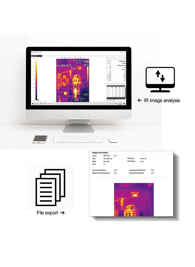 UNI-T UNI-T UTI260A Thermal Imaging Camera Real-Time Image Transmission HD 256X192 Pixels Thermal Imaging Camera IP65 Protection Level  - Image 3