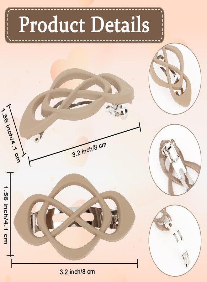 Amariver 6Pcs Hair Barrettes for Women Hair Clips French Barrette Vintage HairClips for Thick Thin Long Short Hair Stylish Accessories for Women Girls - Image 2