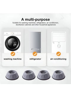 Oblivion Oblivion Anti-Vibration Pads for Washing Machine, Noise-Cancelling Rubber Feet & Plastic Washer Suction Cup, Fridge Leveling Feet, Refrigerator Stand Foot, Furniture Base Stand (4 - Piece)  - Image 2