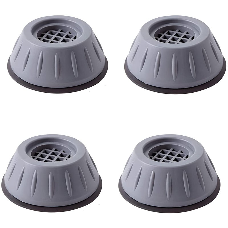 Oblivion Oblivion Anti-Vibration Pads for Washing Machine, Noise-Cancelling Rubber Feet & Plastic Washer Suction Cup, Fridge Leveling Feet, Refrigerator Stand Foot, Furniture Base Stand (4 - Piece)  - Image 1