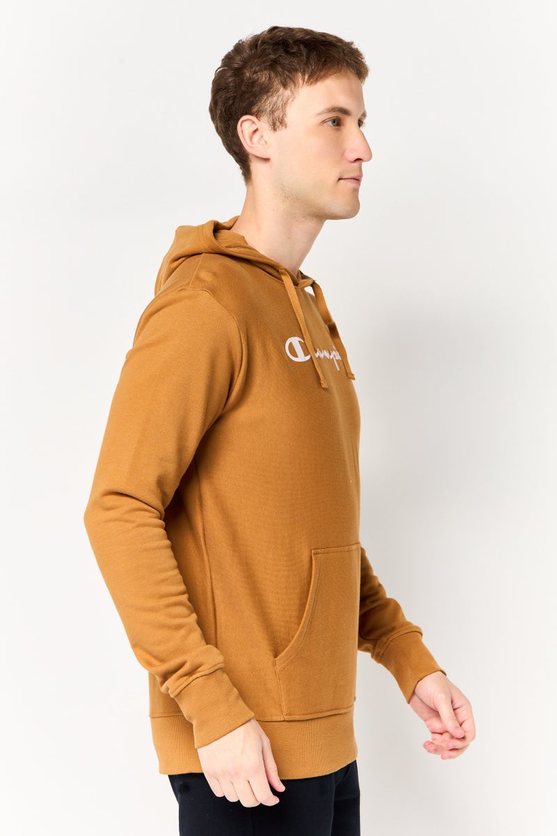 Champion Men Sportswear Fit Long Sleeve Outdoor Hoodie, Tan - Image 2