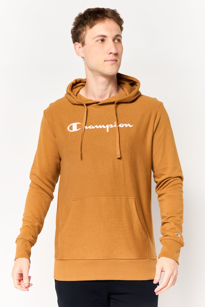 Champion Men Sportswear Fit Long Sleeve Outdoor Hoodie, Tan - Image 1