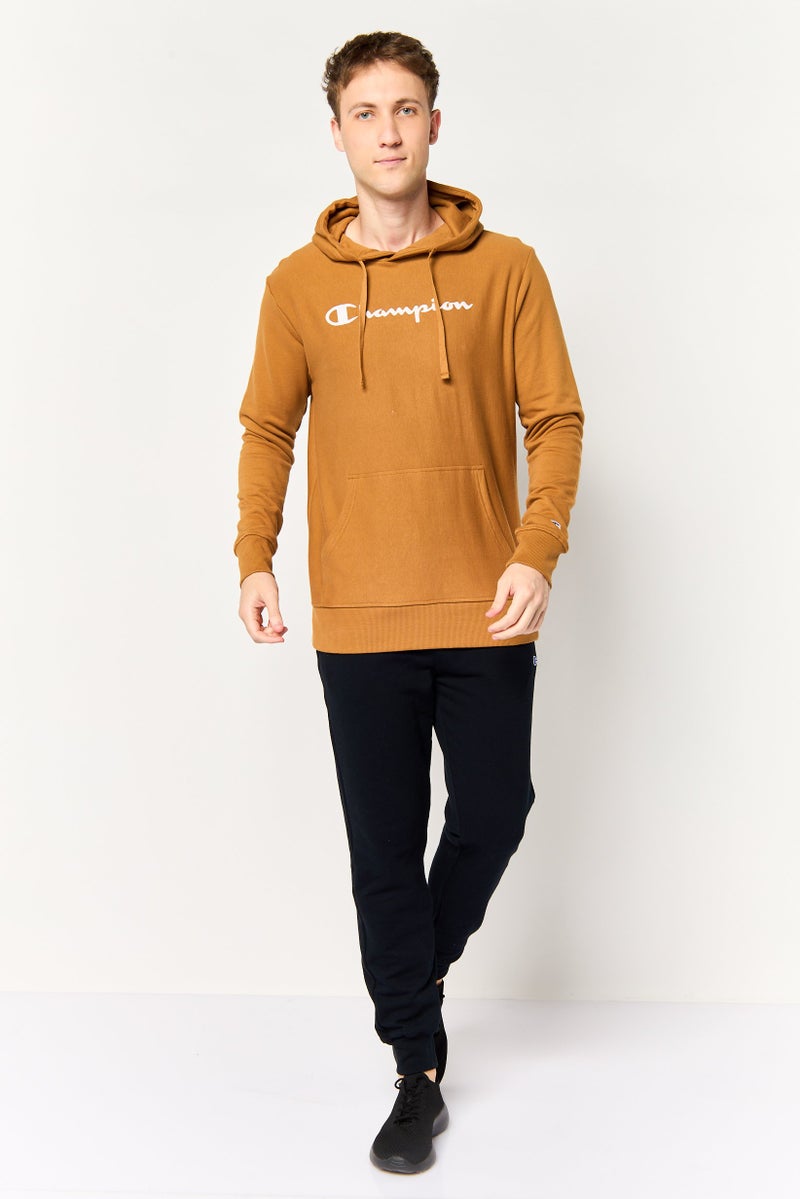 Champion Men Sportswear Fit Long Sleeve Outdoor Hoodie, Tan - Image 3