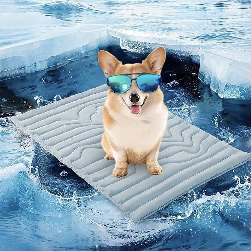 Machine Washable Pet Cooling Mat for Dogs & Cats - Summer Heat Relief  Bed - Image 5