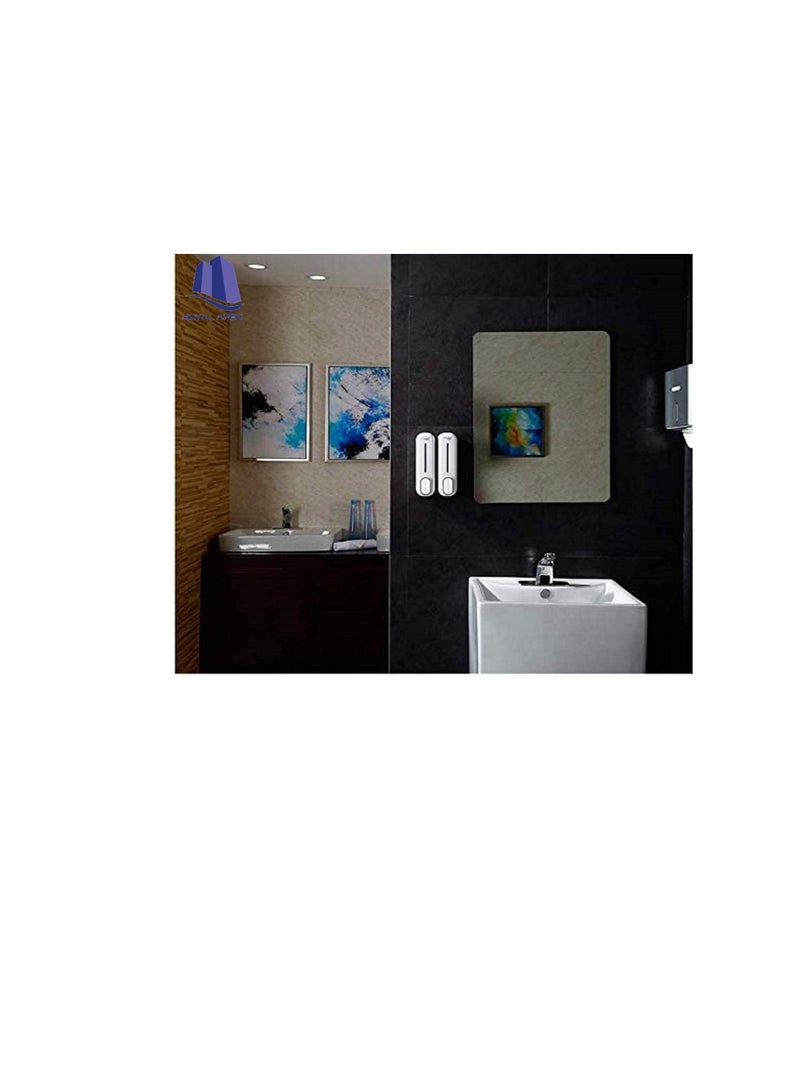 صندوق موزع صابون سائل للغسيل اليدوي على الحائط ، 350 مل (أبيض) - Image 2