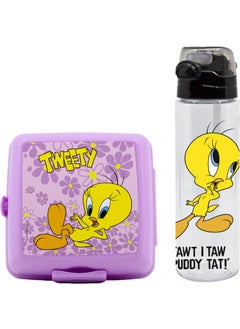 Famebag Tweety 700 ml Water Bottle and Lunch Box  - Image 1