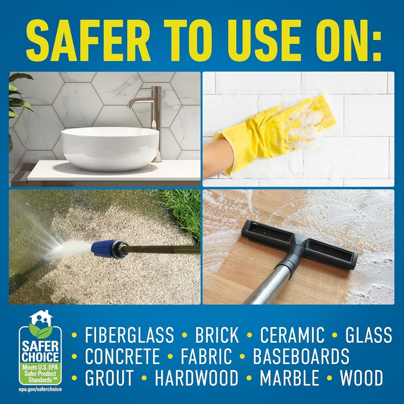 CLR Mold & Mildew Clear, Bleach-Free Stain Remover Spray Works on Fabric, Wood, Fiberglass, Concrete, Brick, Glass, and More - EPA Safer Choice, 32 Fl Oz (Pack of 2) - Image 4