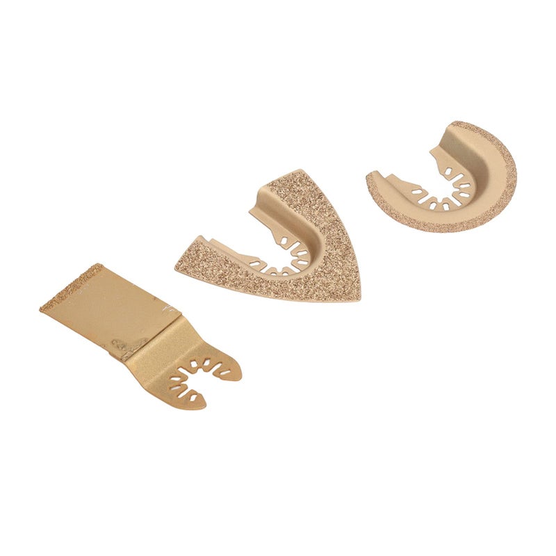 3Pcs Brazed Emery Oscillating Saw Blade Set for Tile and Marble Cutting - Image 5