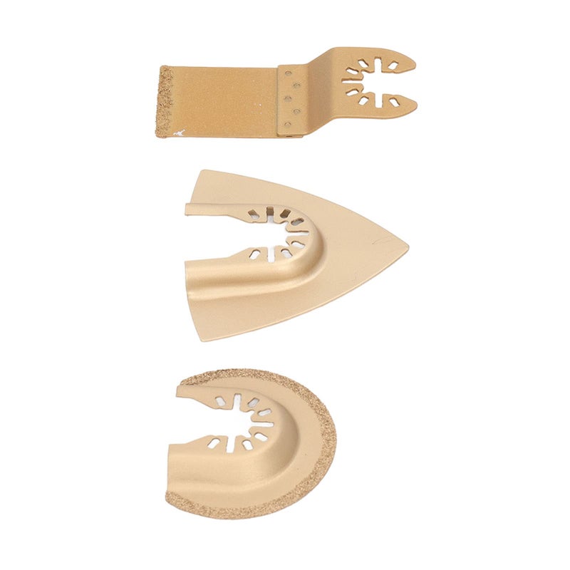 3Pcs Brazed Emery Oscillating Saw Blade Set for Tile and Marble Cutting - Image 3
