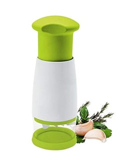 Generic Versatile manual garlic slicer, designed to chop garlic, herbs and small vegetables easily and quickly. It has a modern, ergonomic design with an easy-squeeze top lid, making chopping more efficient and less messy  - Image 1