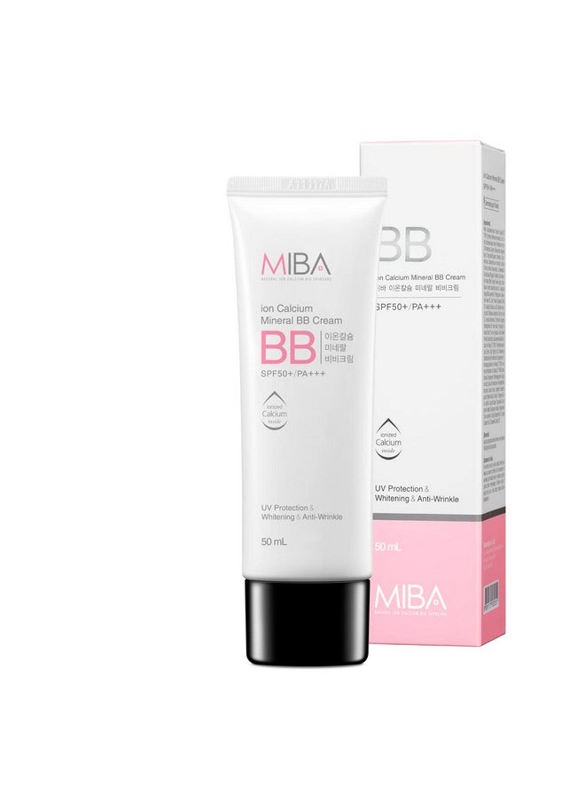 MIBA Ion Calcium Mineral Bb Cream 50Ml / 1.69 Fl.Oz Patent Raw Material Mineral Ion Calcium. Thin But Overwhelming Coverage. Long Lasting Power. Excluding Chemicals As Much As Possible  - Image 1