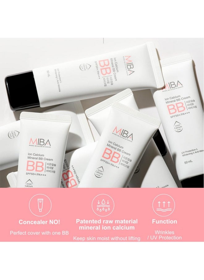 MIBA Ion Calcium Mineral Bb Cream 50Ml / 1.69 Fl.Oz Patent Raw Material Mineral Ion Calcium. Thin But Overwhelming Coverage. Long Lasting Power. Excluding Chemicals As Much As Possible  - Image 3
