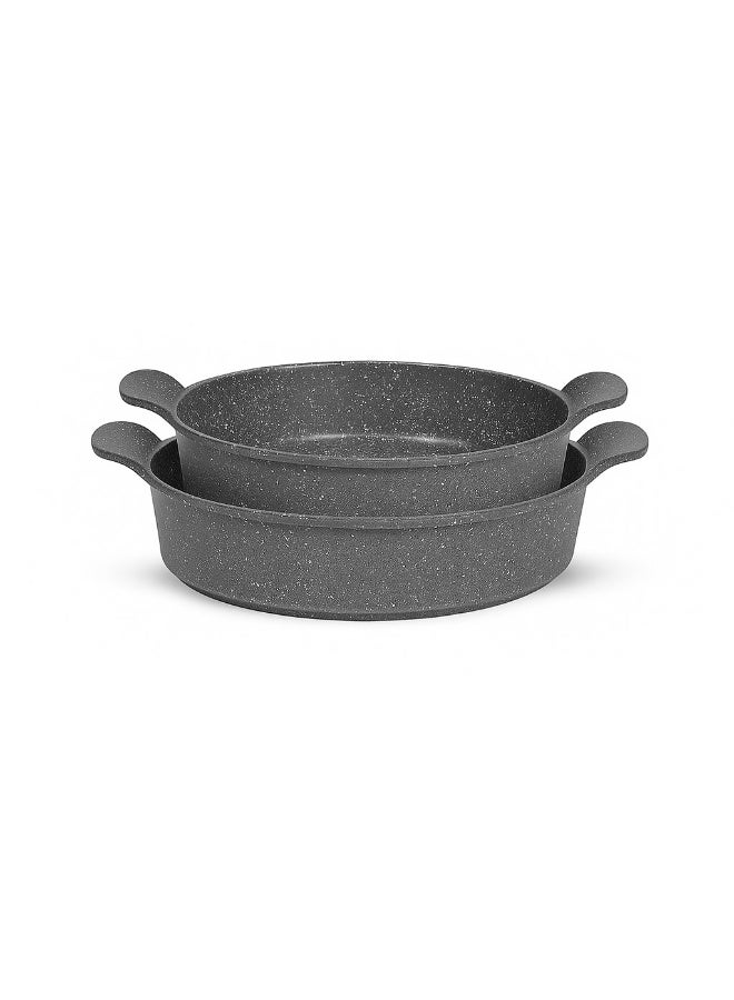 Glory Set of 2 Trays non-stick Size 26-30 Cm Grey - Image 4