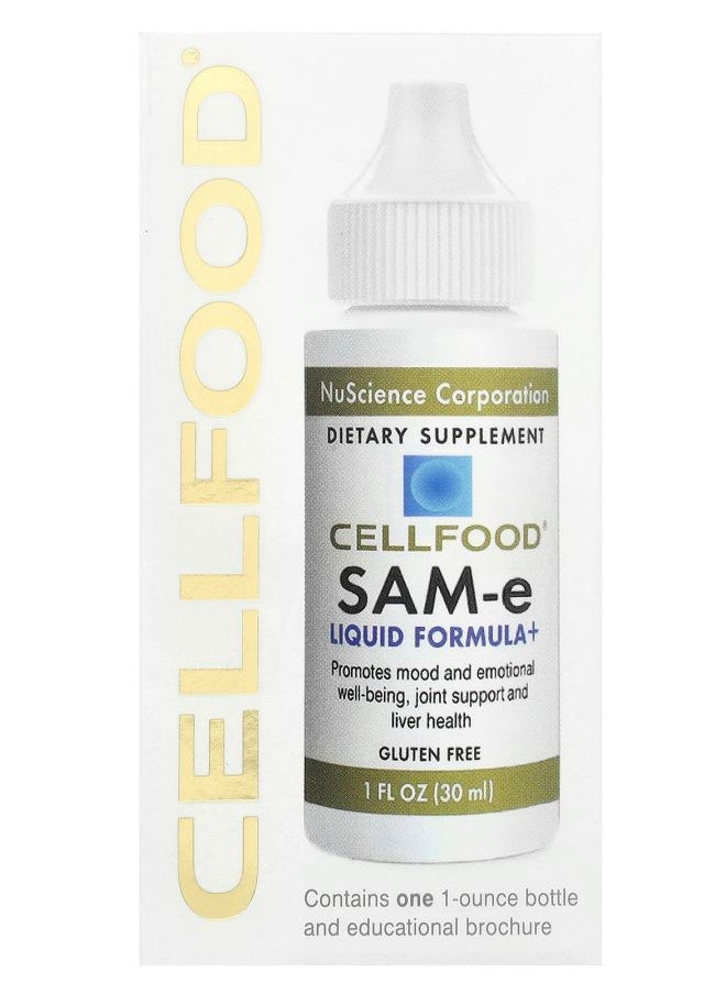 Cellfood - SAMe Liquid Formula+ 1 fl oz (30 ml) - Image 1