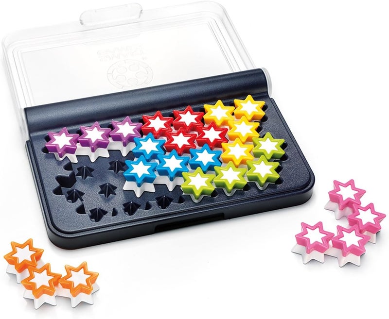 SmartGames IQ Stars, The Entry-Level IQ Game, a Travel Game for Kids and Adults, Skill-Building Brain Game - Brain Teaser for Ages 6 & Up, 120 Challenges in a Travel-Friendly Case. - Image 5