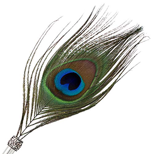 Gullor Vintage Feather Quill Pen, Nuture Feather Dip Pen with Gift Box, Peacock - Image 4