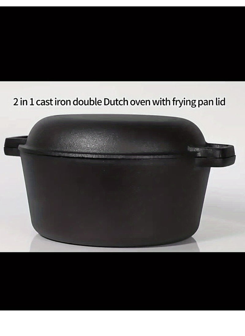 eBasket 2*1 eBASKET pot and frying pan, size 25, made of cast iron  - Image 1