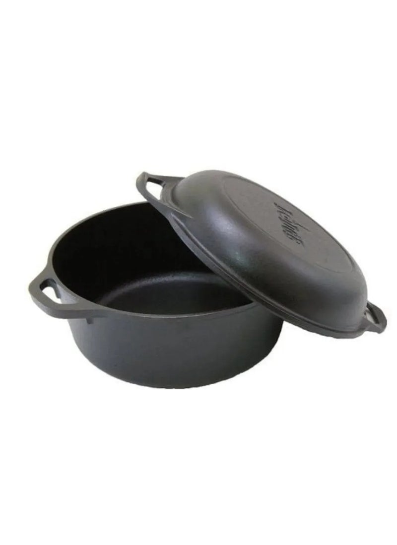 eBasket 2*1 eBASKET pot and frying pan, size 25, made of cast iron  - Image 2