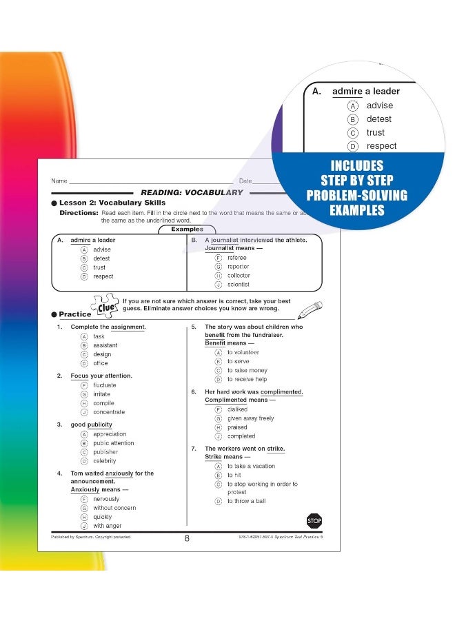 null - Spectrum Test Practice, Grade 5 (Spectrum Test Practice) - Image 1