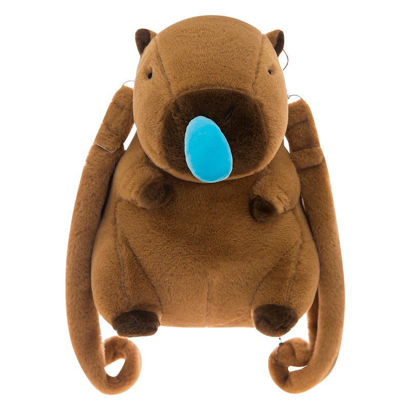 New Capibara Capybara Plush Cartoon Backpack Pendant Accessory Girly Heart Storage Bag Birthday Gift - Image 4