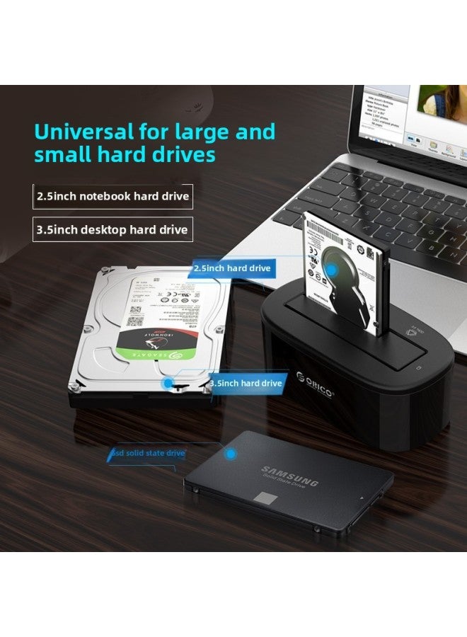 Aurico Hard Disk Box Base 2.5/3.5 "SATA Desktop Mobile Notebook Mechanical Solid State SSD-Color:Dual USB 3.0 Base -2.5/3.5 - Image 4