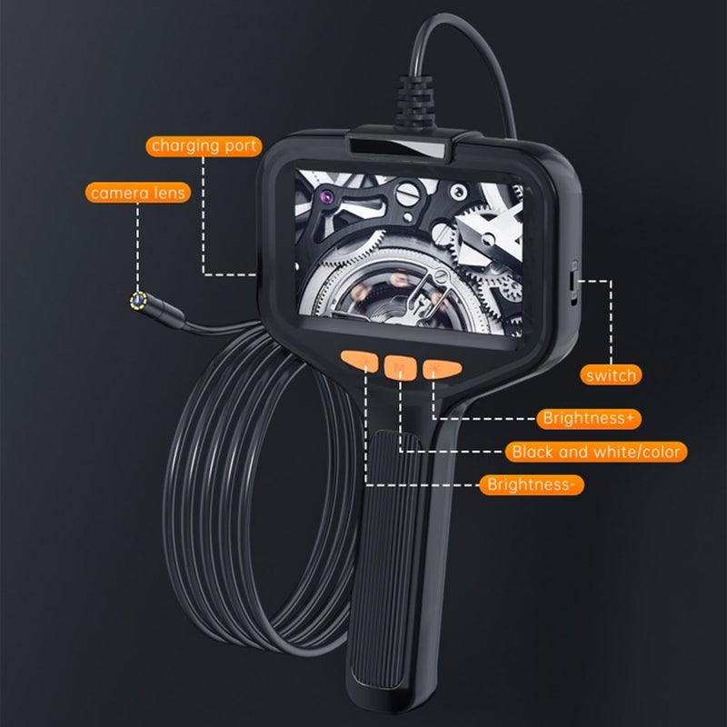 Endoscope Camera with Light, HD 1080P Borescope with 4.3'' Screen 8 Adjustable LED Lights, Inspection Camera with 32.81ft Rigid Cord - Image 5