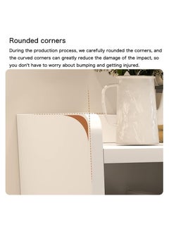 AGD Coffee Corner Cabinet, Modern Side Storage Cabinet, Modern Buffet with Storage Drawers, Console for the Living Room or Office, White  - Image 5