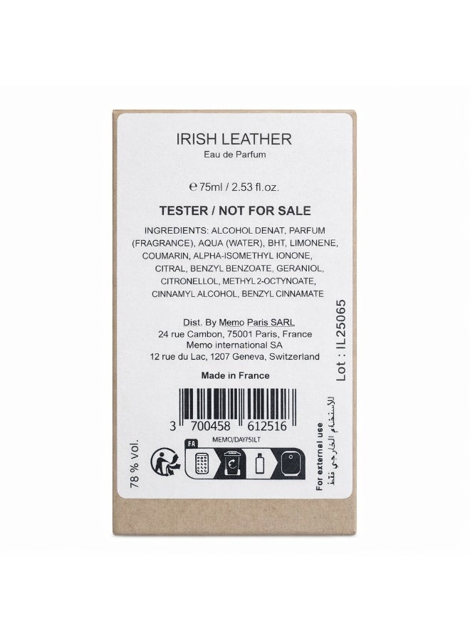 Memo Paris Tester Irish Leather EDP 75 ml - Image 2