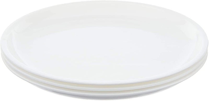 Everbuy® Round Microwave Safe Full Plate Set, Set of 3- White - Image 2