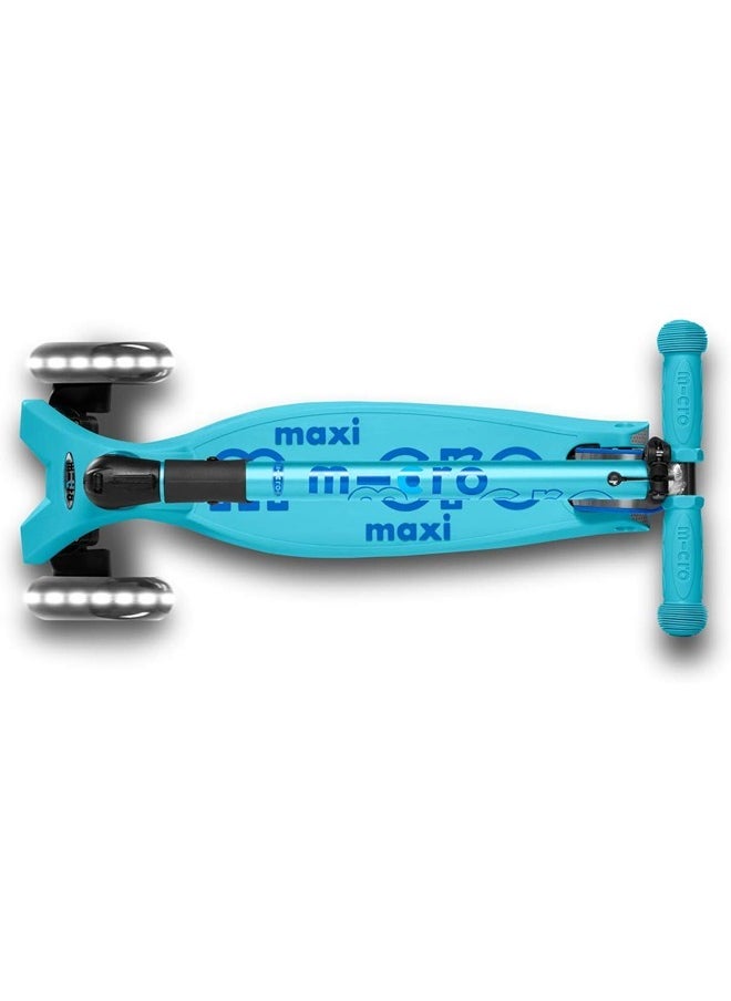 Micro Maxi Deluxe Foldable Bright Scooter, Blue, MMD092