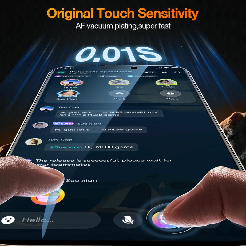 YMHML 3 Pack Compatible for iPhone 16 Pro Max Privacy Screen Protector Tempered Glass, Anti Spy Privacy Screen iPhone 16 Pro Max 6.9 Inch Accessories, Case Friendly Film, Easy Installation Tool - Image 4