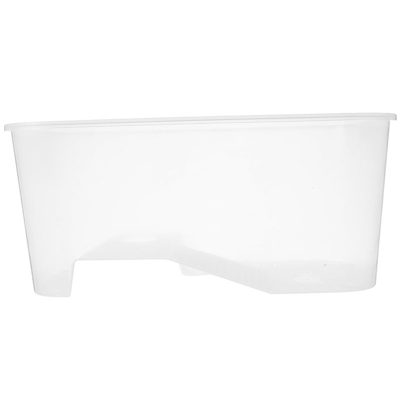 Medium White Turtle Tank With Basking Platform And Water Change Side - Image 2