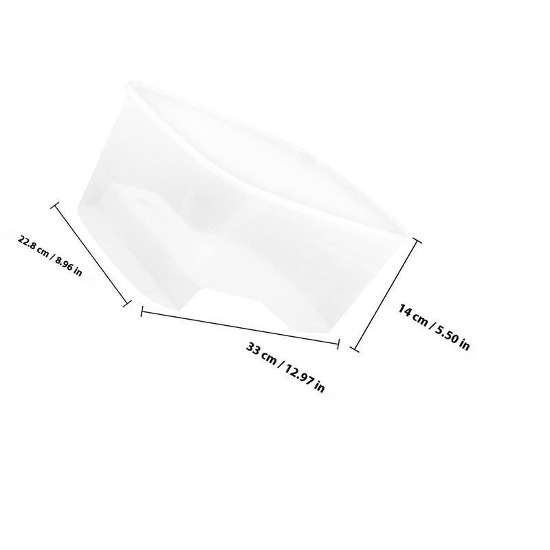 Medium White Turtle Tank With Basking Platform And Water Change Side - Image 3