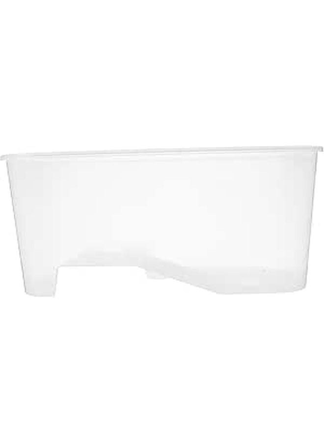 Medium White Turtle Tank With Basking Platform And Water Change Side - Image 1