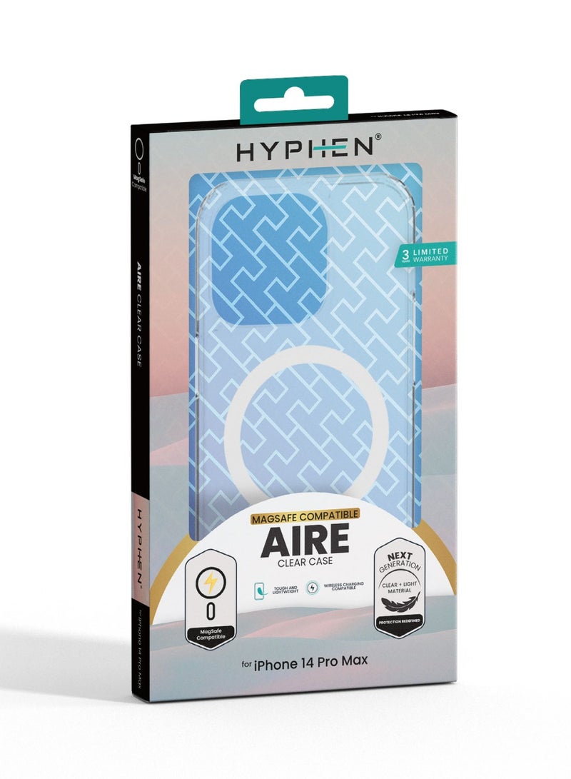 HYPHEN AIRE For MagSafe Clear Case - Compatible With iPhone 14 Pro Max - 6.7 | Clear & Light Material | TPU Material | Shock-Absorption Flexible Case Clear - Image 2