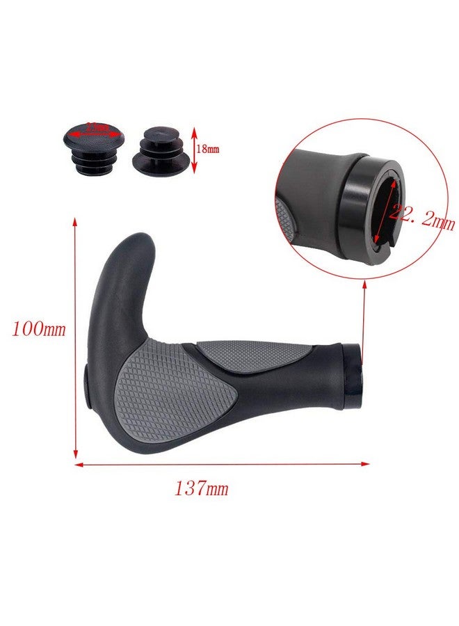 Eyech One Pairs Bike Handlebars Grips Soft Antislip Bicycle Handlebars Grips Ox Horn Handlebar And Wrench - Image 3