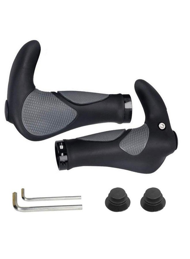 Eyech One Pairs Bike Handlebars Grips Soft Antislip Bicycle Handlebars Grips Ox Horn Handlebar And Wrench - Image 4