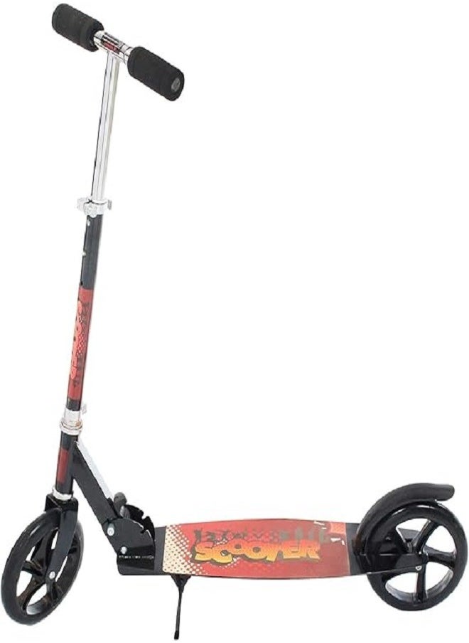 Foldable Jumbo Scooter With Brake - Heavy Duty Metal Body