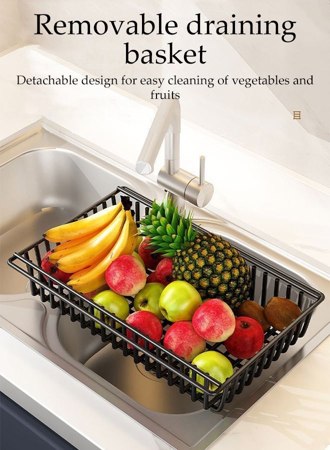 Spides Kitchen Storage Rack Heavy Duty Metal Kitchen Cabinet Shelf Organizer Counter 4 Tiers Floor Standing Movable Storage Rack with Detachable Basket Large Capacity Multifunctional Dual Row Shelving Unit for Kitchen Laundry Bathroom Pantry Basement Utility Room - Image 5