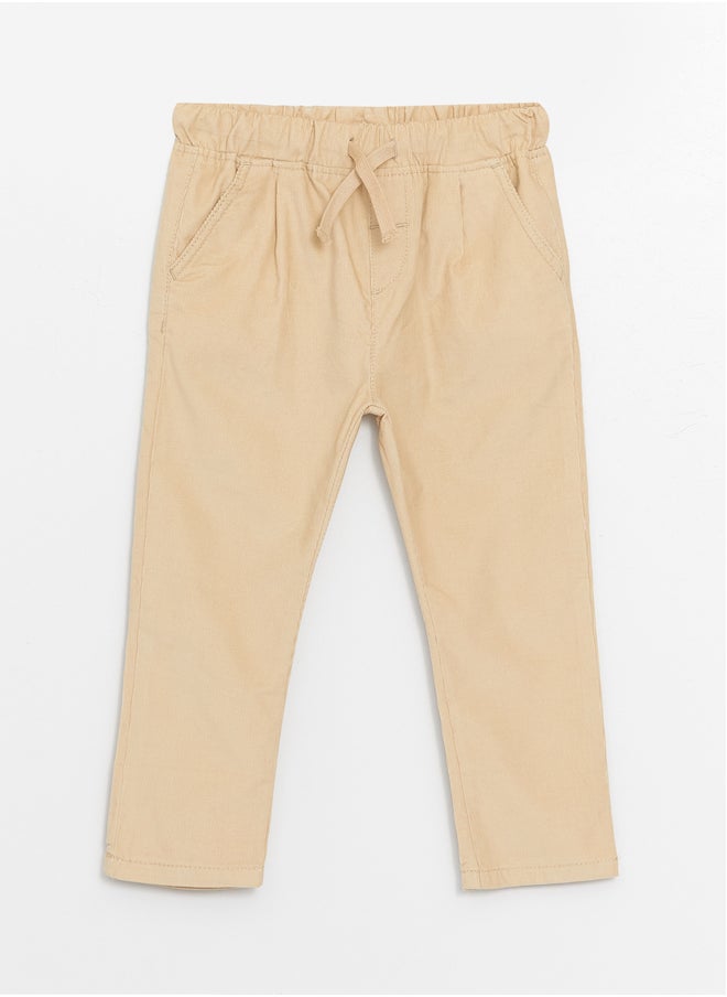 LC WAIKIKI Elastic Waist Basic Velvet Baby Boy Trousers  - Image 1