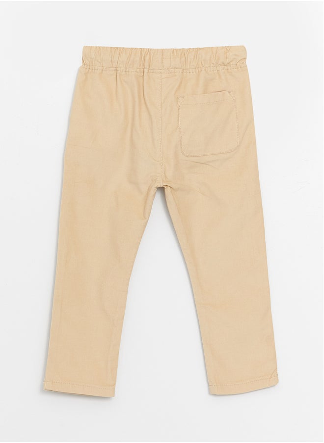 LC WAIKIKI Elastic Waist Basic Velvet Baby Boy Trousers  - Image 2