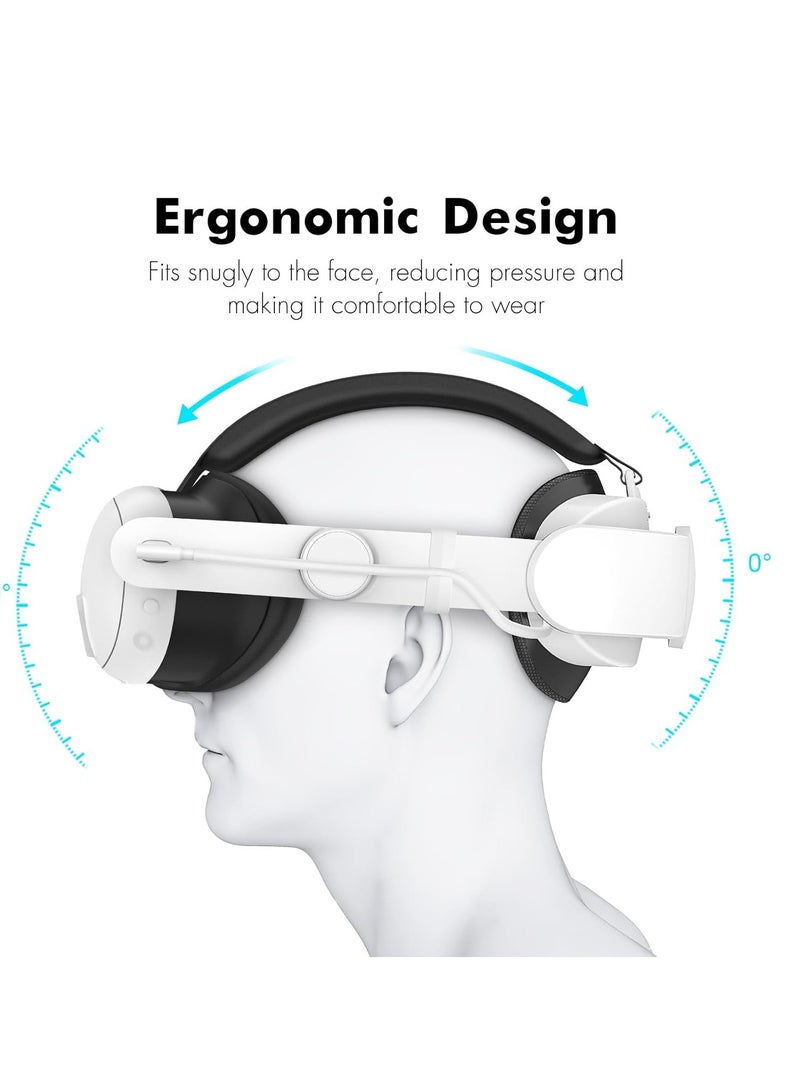 Battery Head Strap Compatible with Meta Quest 3, 6000mAh Elite Strap Replacement for Enhanced Comfort and Play Time, Adjustable Headstrap with Battery VR Accessories for Meta/Oculus Quest 3 - Image 5