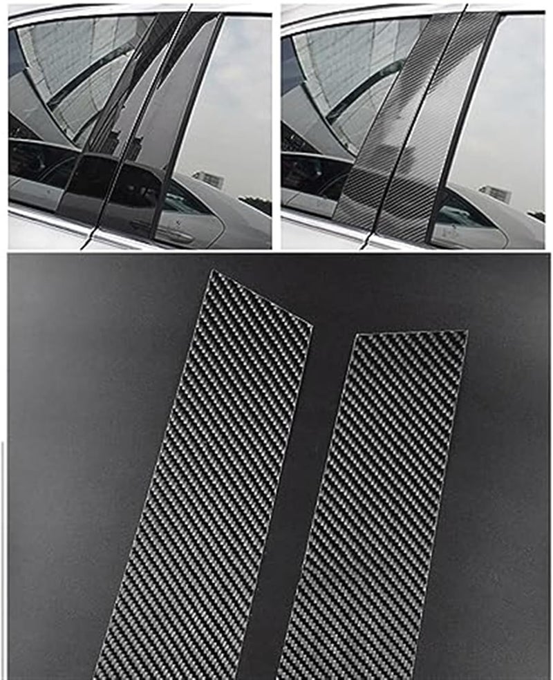 Wivplex Carbon Fiber Black Window Trim Cover Kit - Image 2