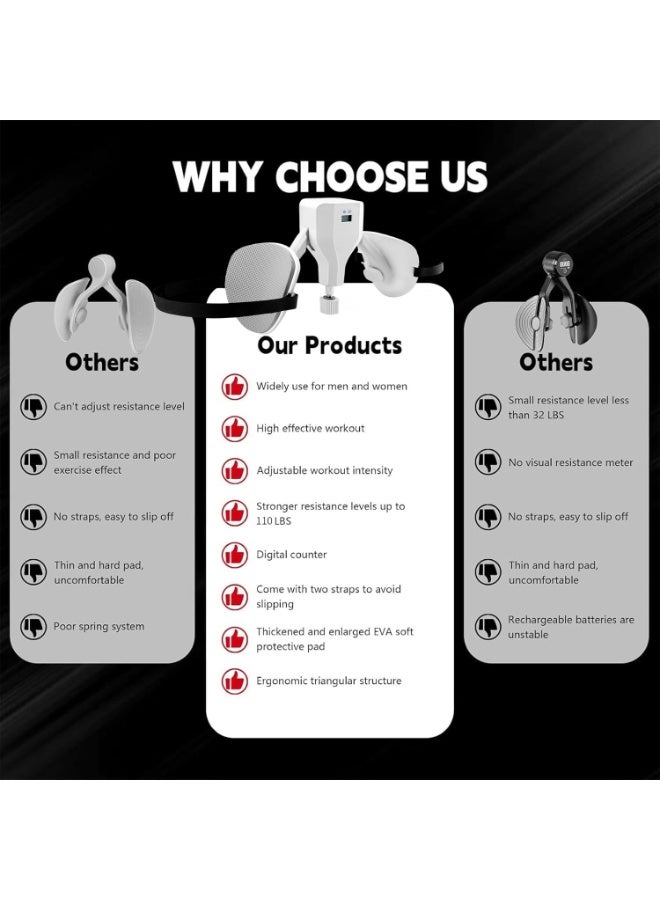 XiuWoo 2 Pack Portable Thigh Floor Trainer, Adjustable Resistance, Multifunctional Pro Thigh Master Exerciser Equipment, Leg Trainer, Inner Thigh Muscle Trainer, Leg Strengthener Workout Exerciser - Image 4