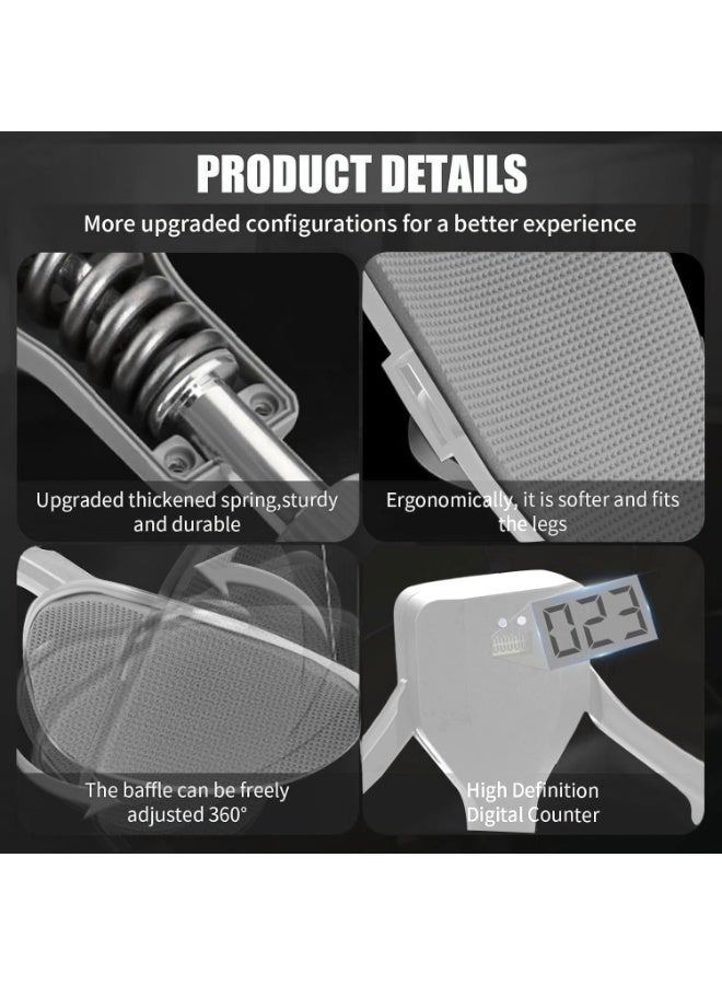 XiuWoo 2 Pack Portable Thigh Floor Trainer, Adjustable Resistance, Multifunctional Pro Thigh Master Exerciser Equipment, Leg Trainer, Inner Thigh Muscle Trainer, Leg Strengthener Workout Exerciser - Image 5