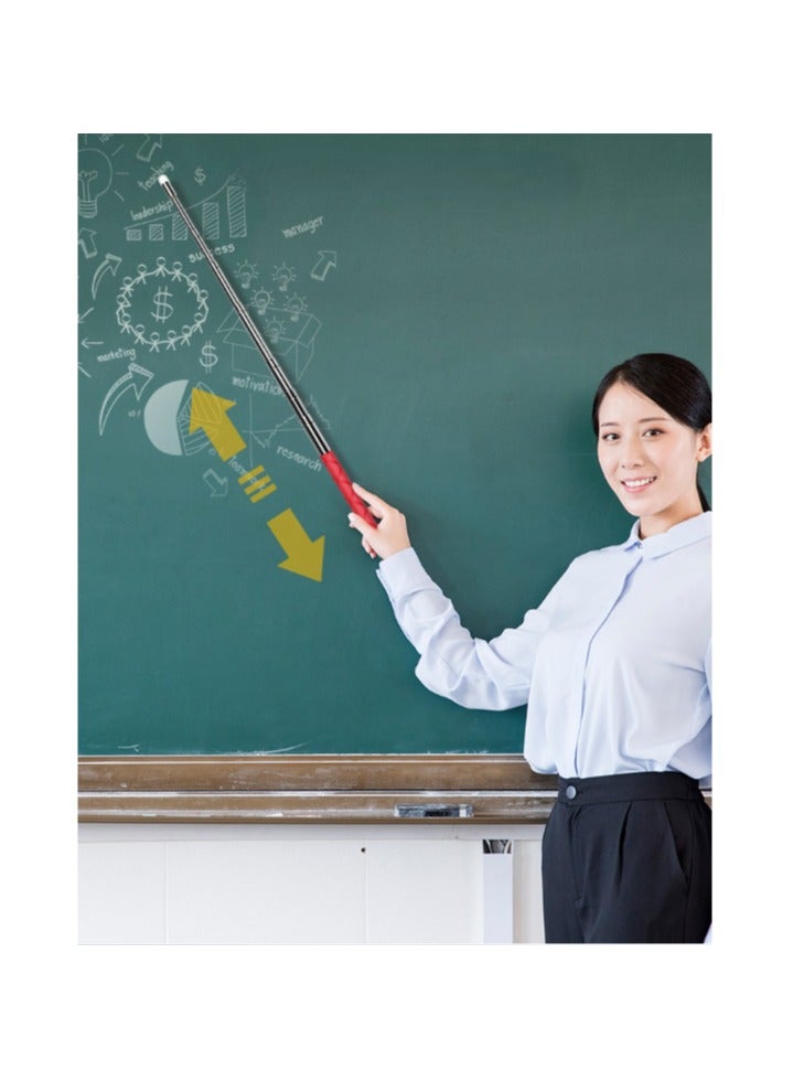 Generic 1.2M Teachers Pointer, Retractable Pointer Stick, Handheld Pointer Stick, Teacher Pointer Stick, Telescoping Teachers Pointer, for Presentations Teaching, Lectures and Seminars Office, Touch-screen  - Image 2