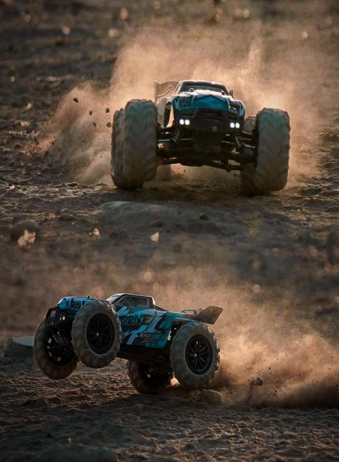 JJRC cross-border brushless four-wheel drive high-speed racing full-scale remote control 1:16 off-road RC model professional racing toy(Q117-B Blue, 1:16) - Image 4